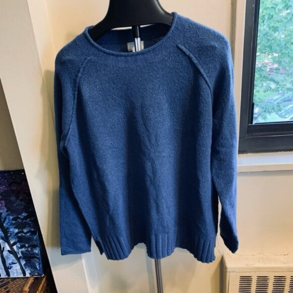 CASLON  BLue Crew Neck  Sweater - Picture 3 of 6